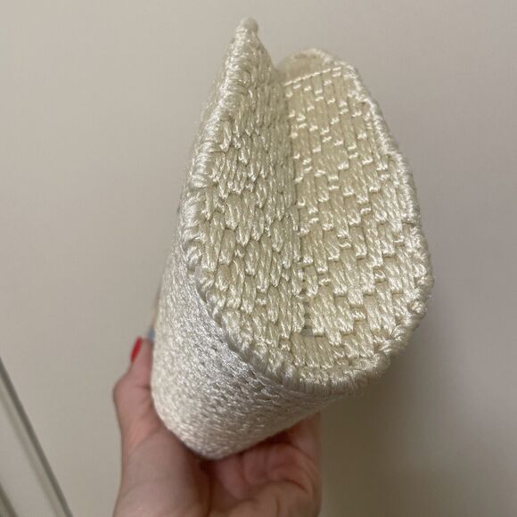 VTG Needlepoint Purse Tote Bag Clutch Handle Southwest Geometric Design Handmade - Picture 8 of 9